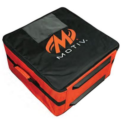 Picture of Motiv 4 Ball Box Tote Black Orange Bowling Bag